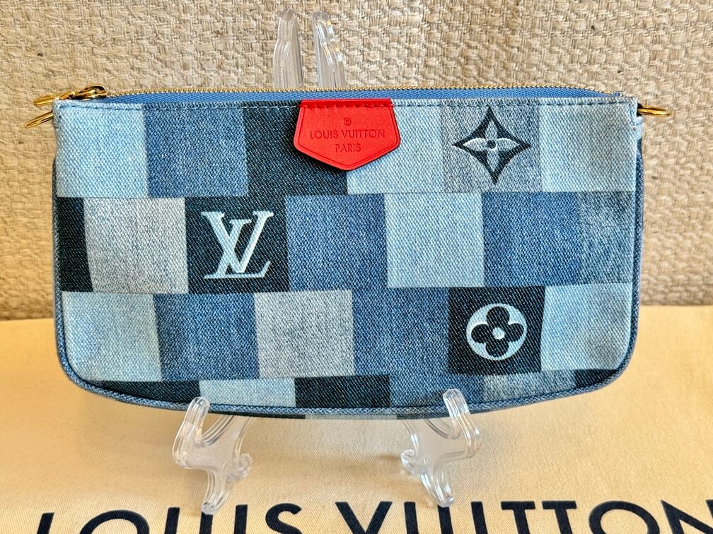Multi pochette accessoires denim outlet